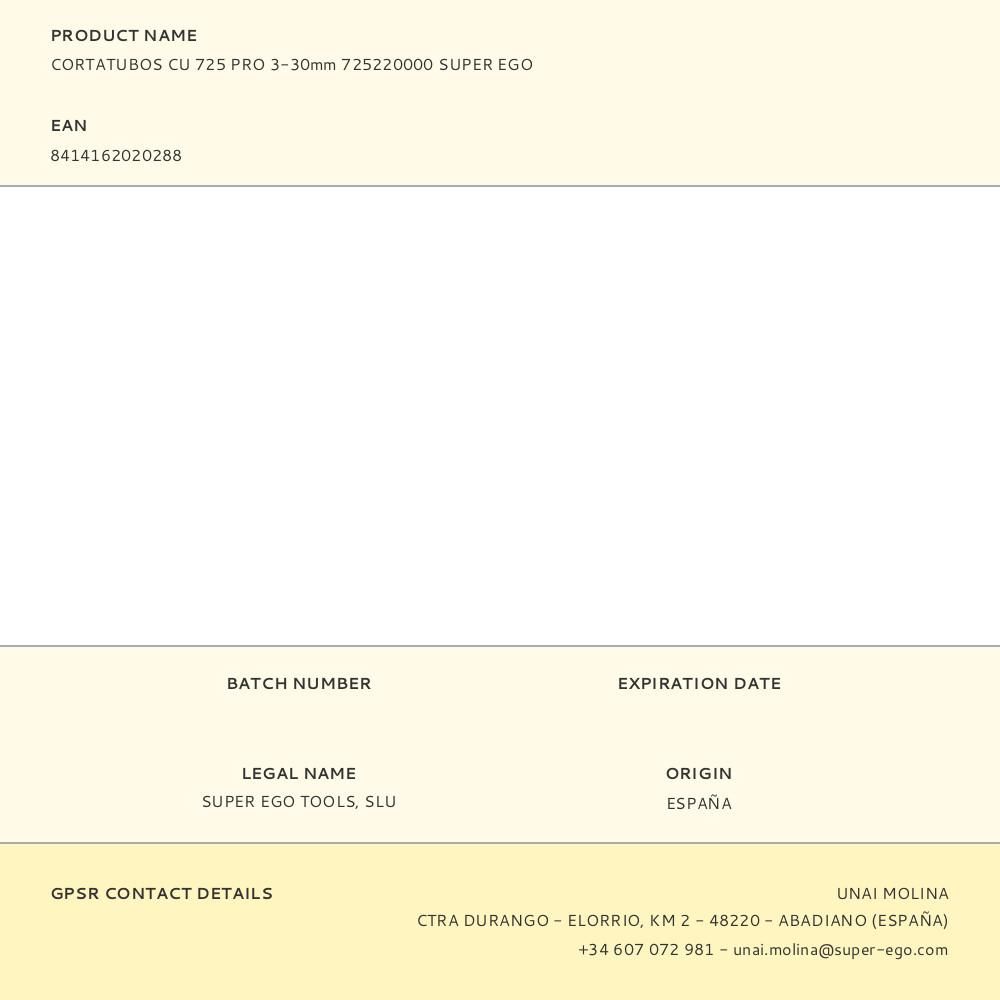 CORTATUBOS CU 725 PRO 3 - 30 mm gallery 2