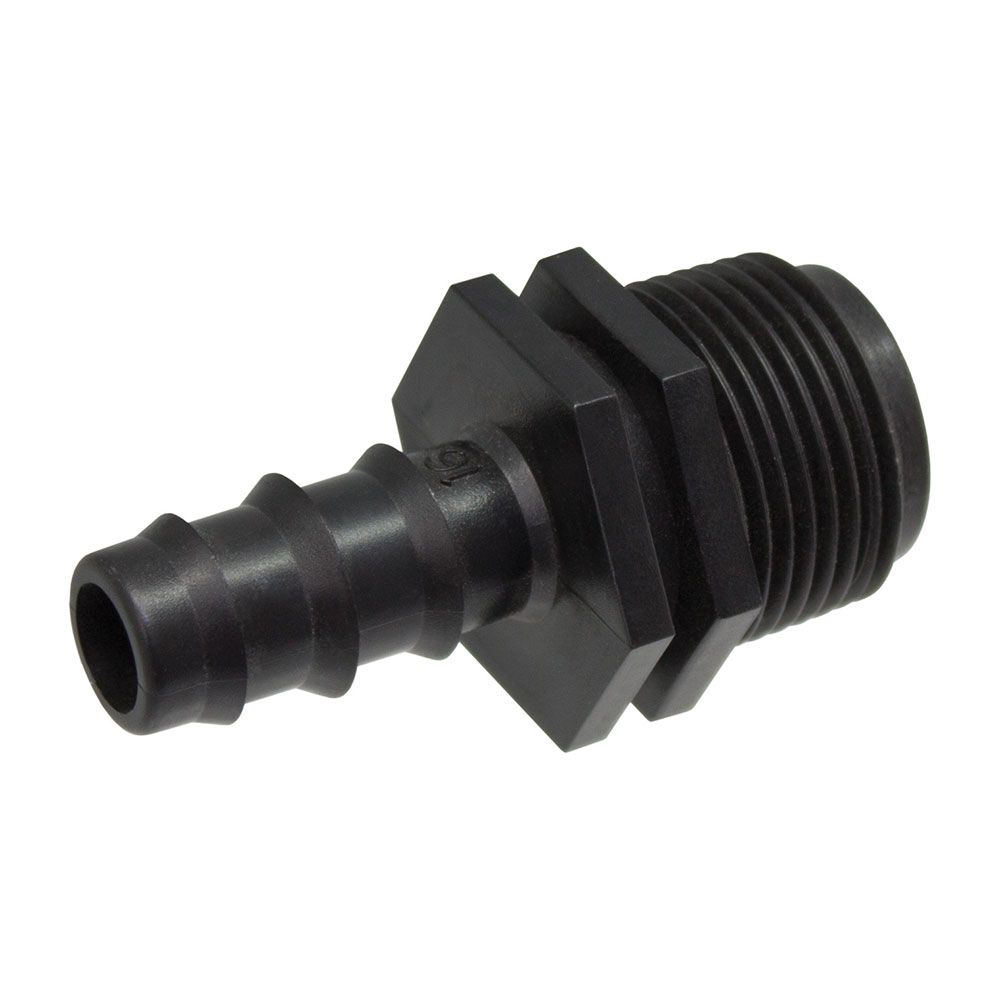 ADAPTADOR MACHO TUBO Ø16 mm A ROSCA ½ pulg