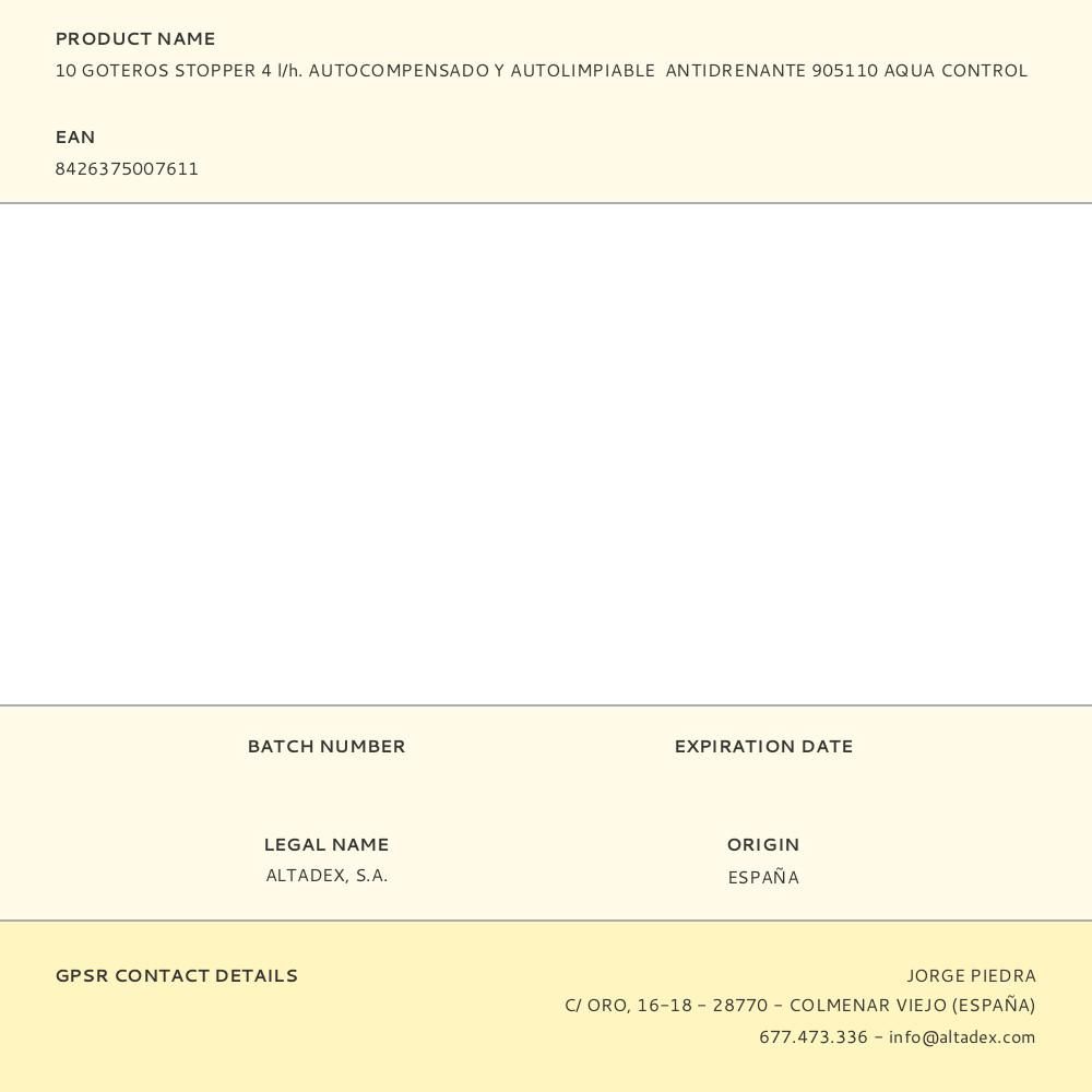 GOTEROS STOPPER 4 l/h, 10 uds gallery 2