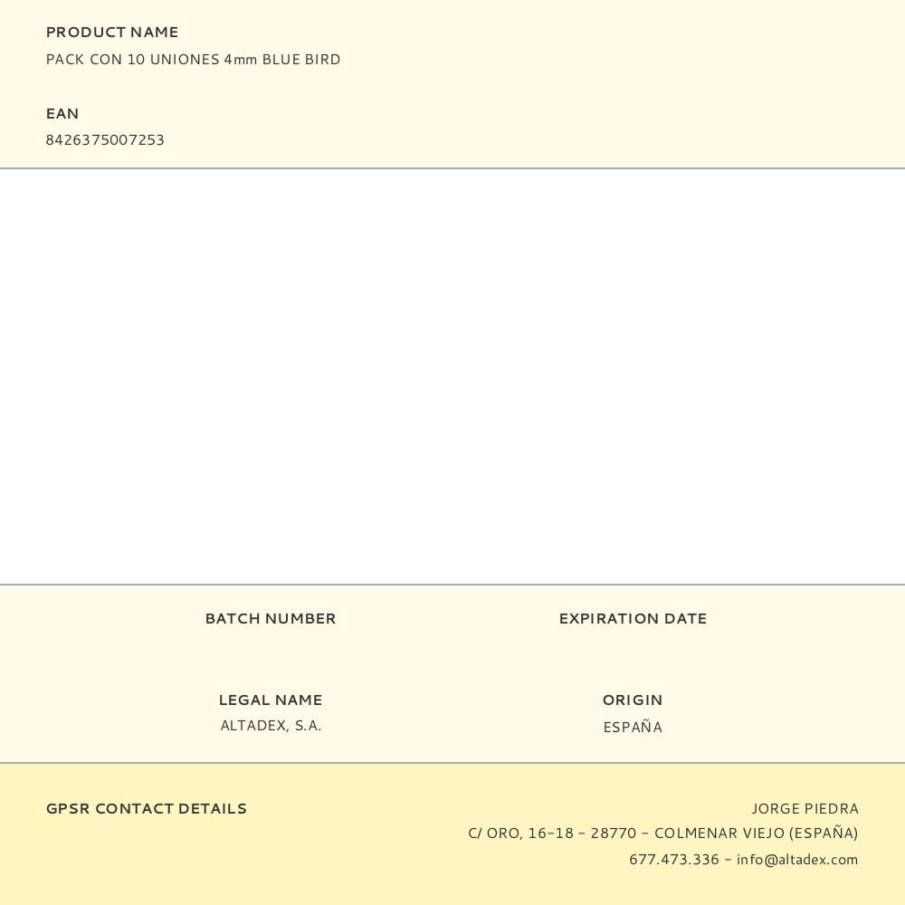 UNIONES Ø4 mm, 10 uds gallery 1