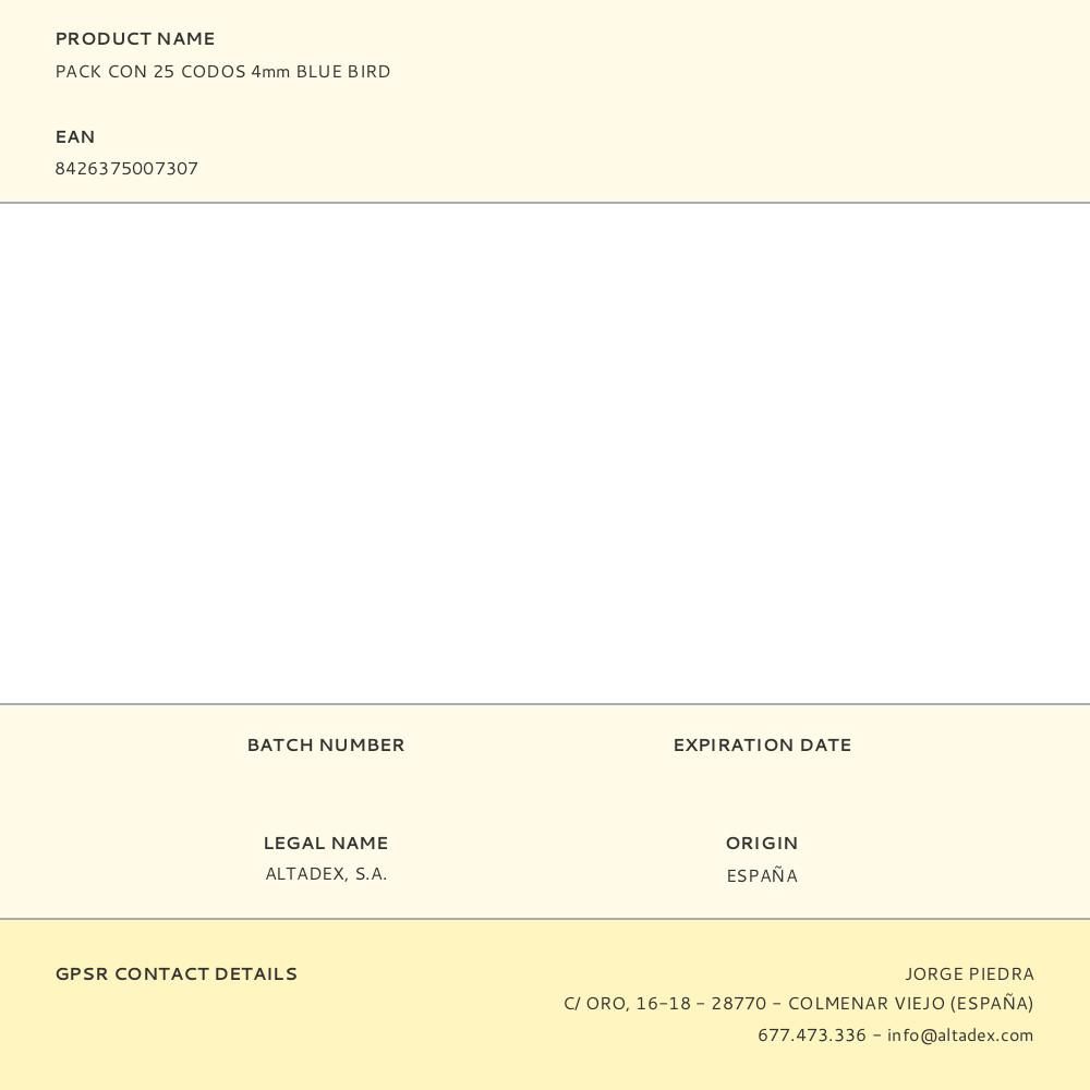 CODOS Ø4 mm, 25 uds gallery 2