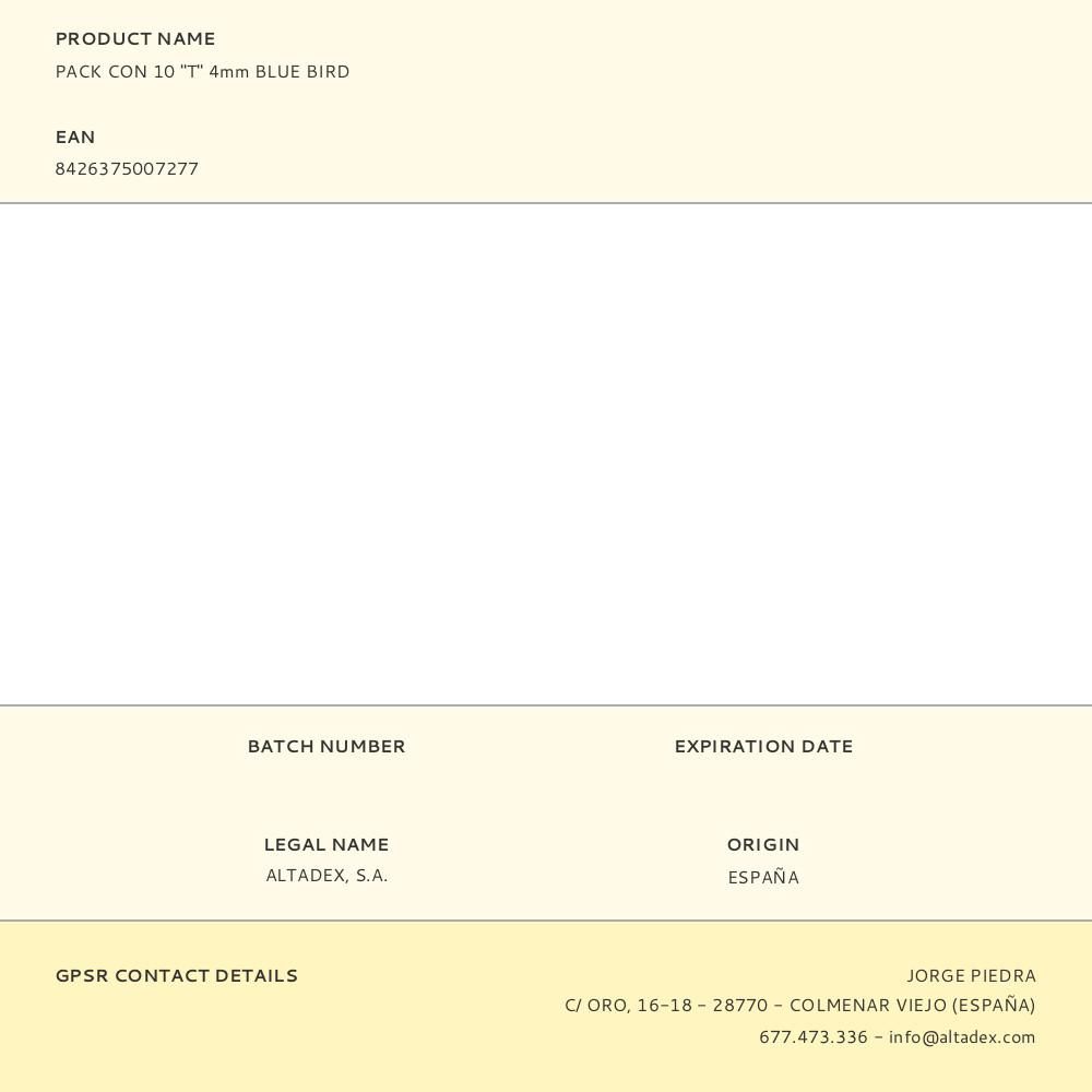 DERIVACIÓN EN T Ø4 mm, 10 uds gallery 1