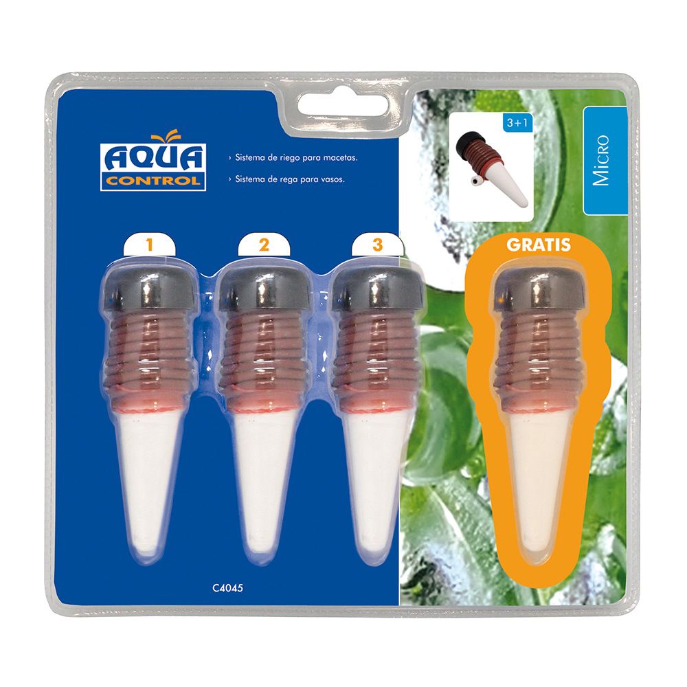 SISTEMA DE RIEGO AQUAC PARA MACETAS 3+1 CONOS gallery 2