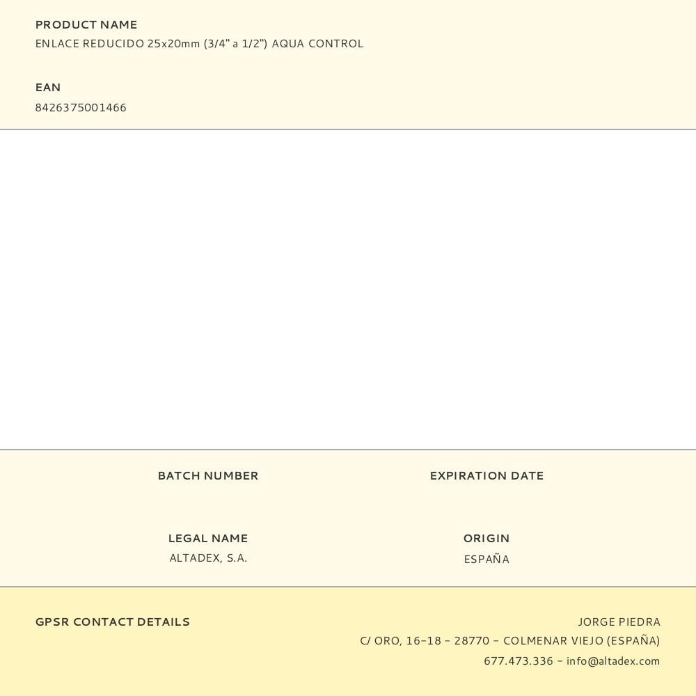 ENLACE REDUCIDO ¾ pulg a ½ pulg gallery 0