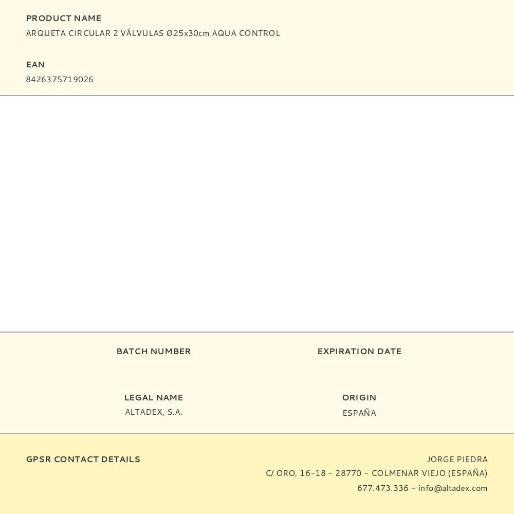 ARQUETA CIRCULAR 2 VÁLVULAS Ø25 x 30 cm gallery 0