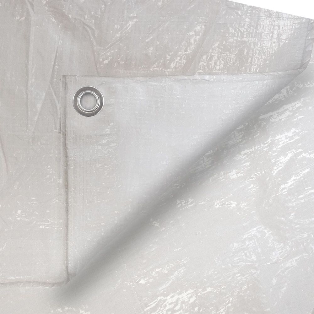 TOLDO POLIETILENO DE DOBLE CARA COLOR BLANCO, DENSIDAD 90 g / m², 5 x 8 m