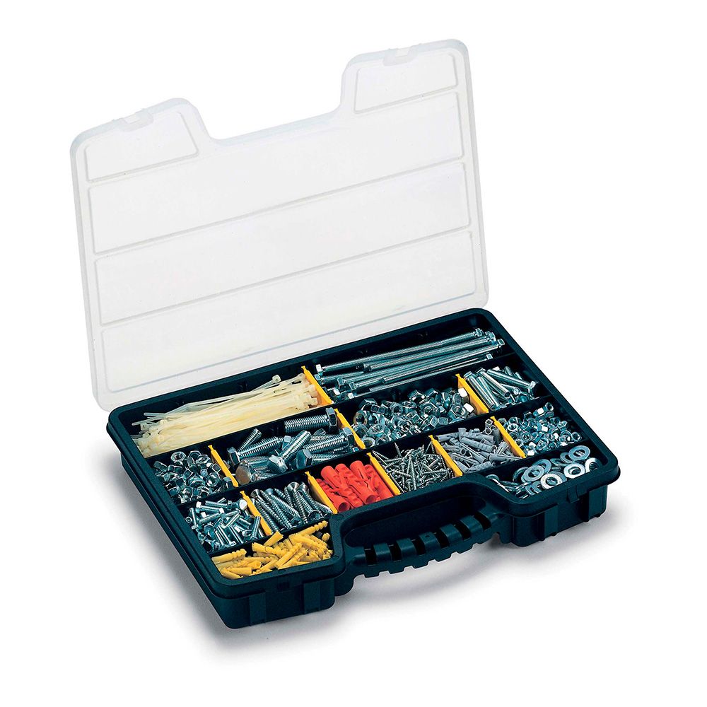 ORGANIZADOR DE COMPARTIMENTO CON TAPA HASTA 20 DIVISIONES: 5 FIJAS + 15 DIVISORES REMOVIBLES 39,5 x 30,5 x 6 cm gallery 0