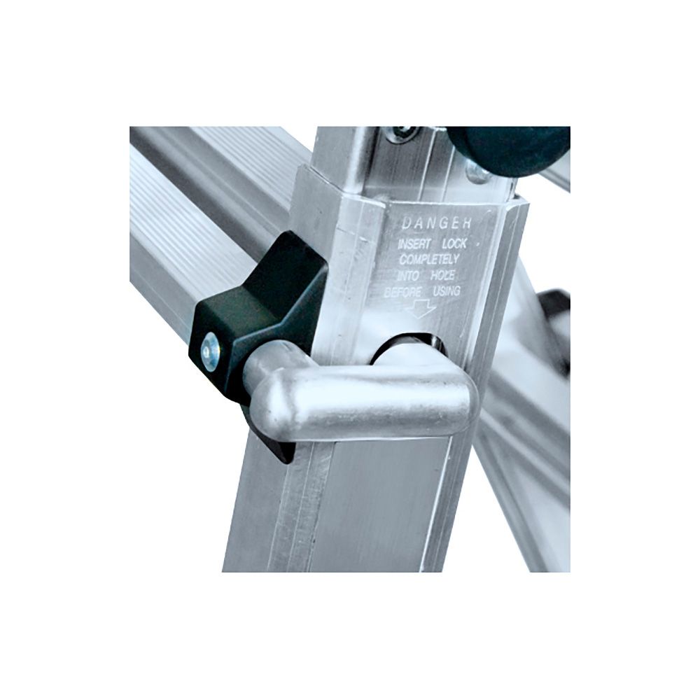 ESCALERA MULTIFUNCIÓN TELESCÓPICA DE ALUMINIO 4 + 4 PELDAÑOS EN131 gallery 1