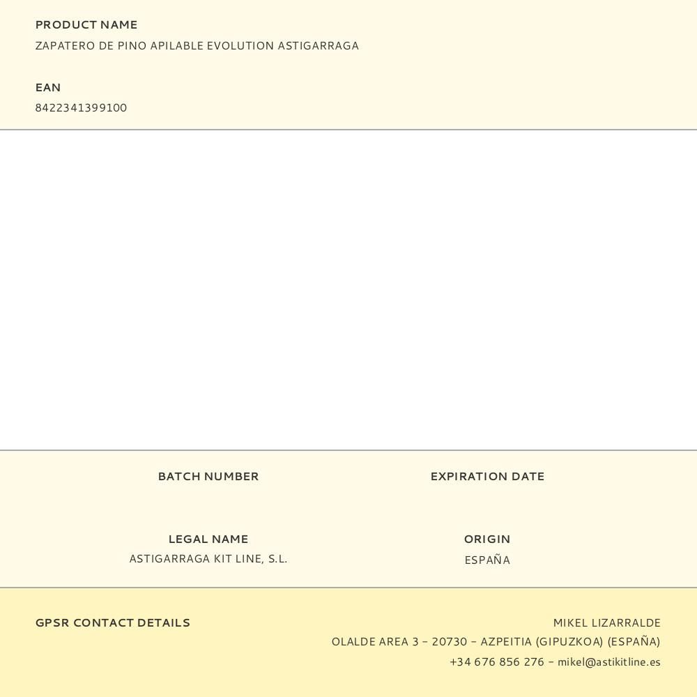 ZAPATERO DE PINO APILABLE EVOLUTION ASTIGARRAGA gallery 4