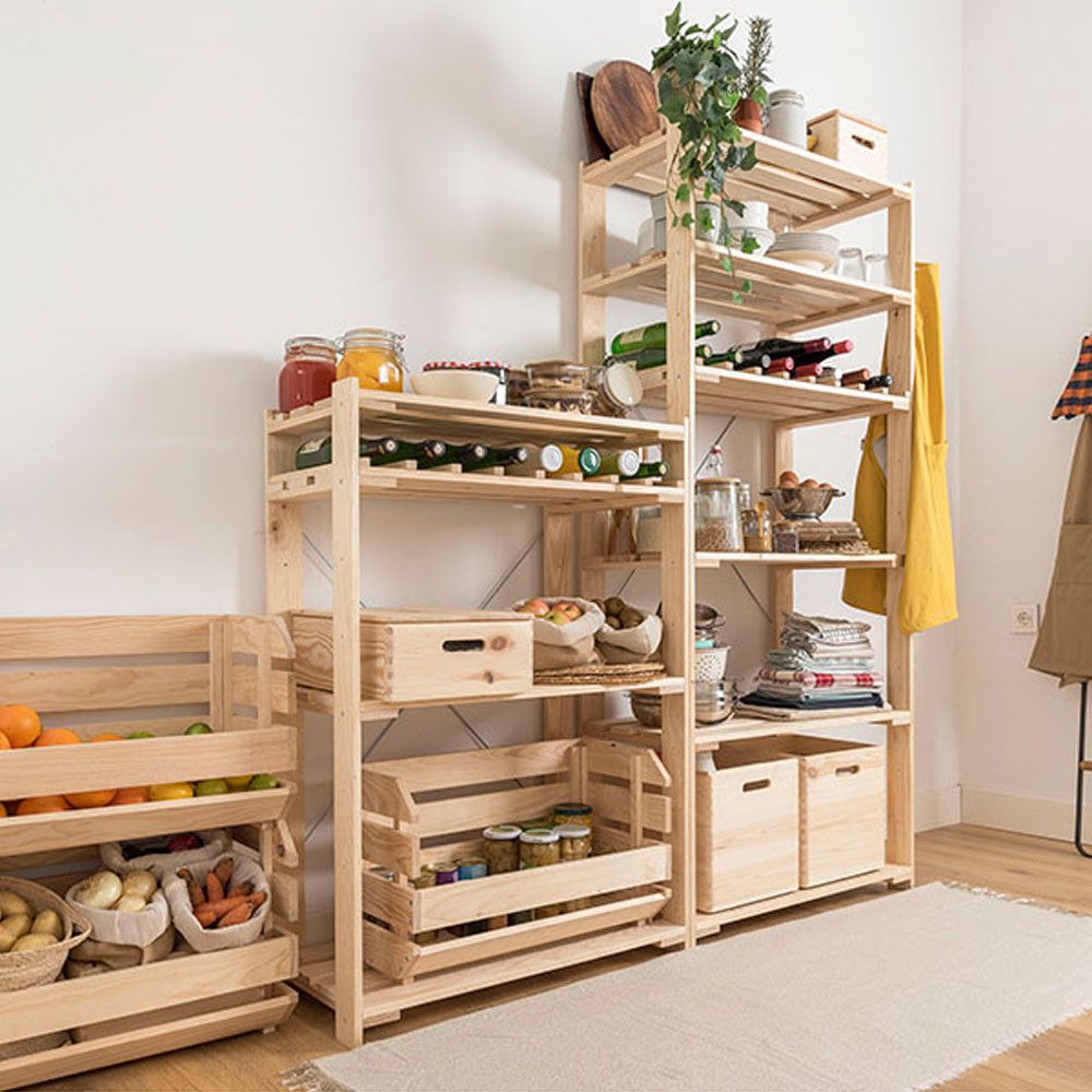 ESTANTERIA ALISTONADA EVOLUTION 5 PINO MACIZO 76,5 x 38,5 x 174,5 cm gallery 0