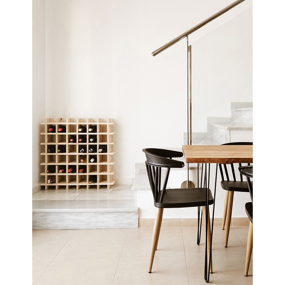 BOTELLERO DE PINO MACIZO EVOLUTIVO RIOJA PARA 36 BOTELLAS 75 x 22 x 75 cm gallery 1