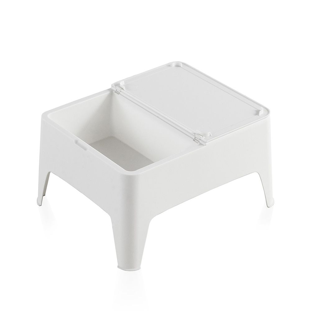 MESA AUXILIAR ALASKA COLOR BLANCO PARA EXTERIOR 58 x 48 x 30 cm gallery 0
