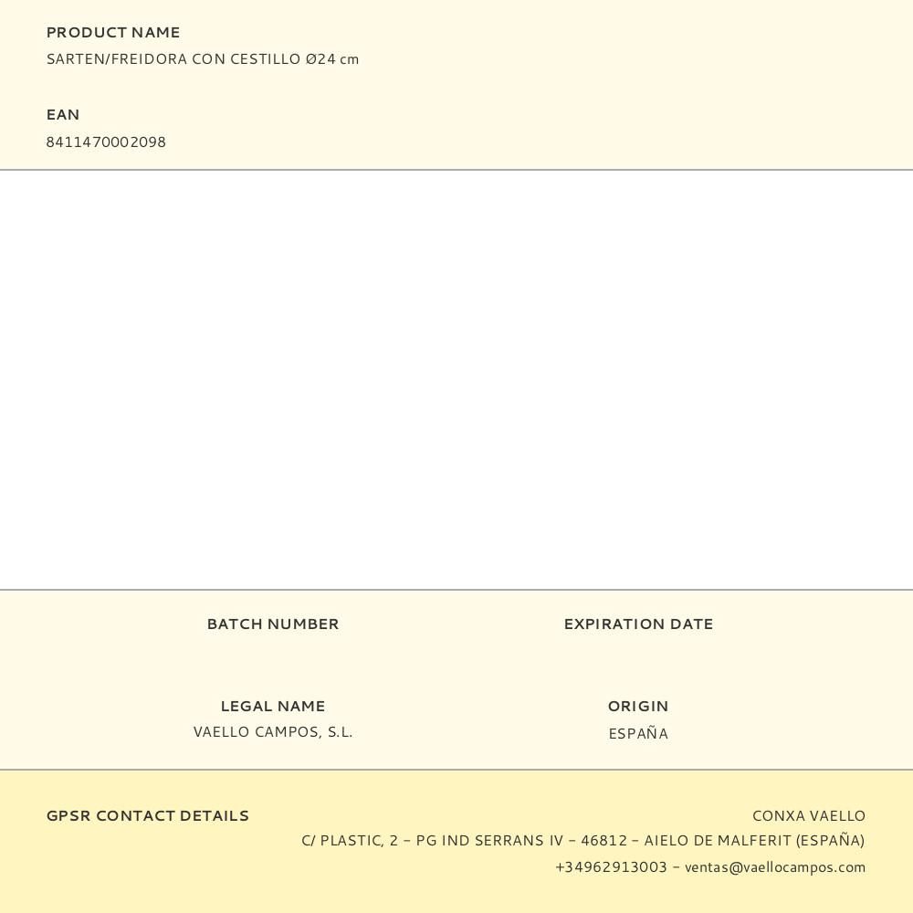 SARTÉN / FREIDORA CON CESTILLO Ø24cm gallery 0