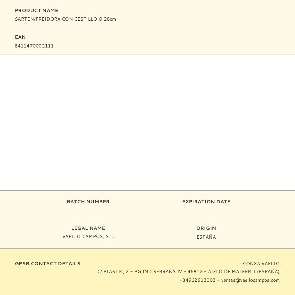 SARTÉN / FREIDORA CON CESTILLO Ø28cm gallery 0