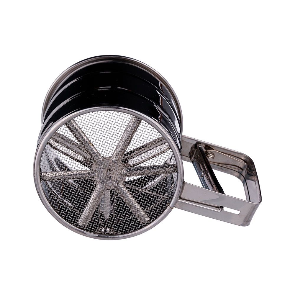 TAMIZADOR DE ACERO INOXIDABLE PARA HARINA Ø10 x 9 cm