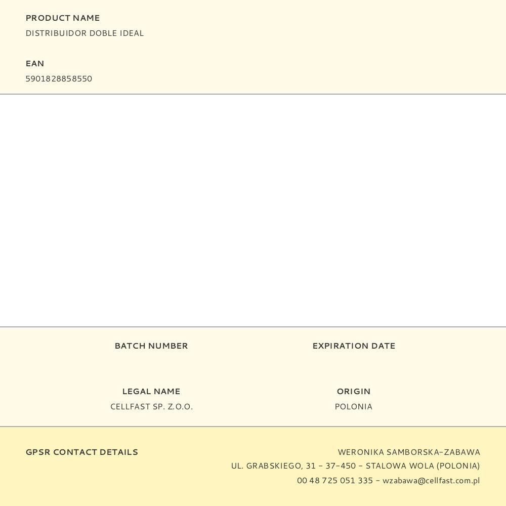 DISTRIBUIDOR DE 2 VÍAS CON VÁLVULAS PARA GRIFO DE ROSCA CELLPRO 6 bar, ½ pulg - ¾ pulg, BLISTER gallery 0