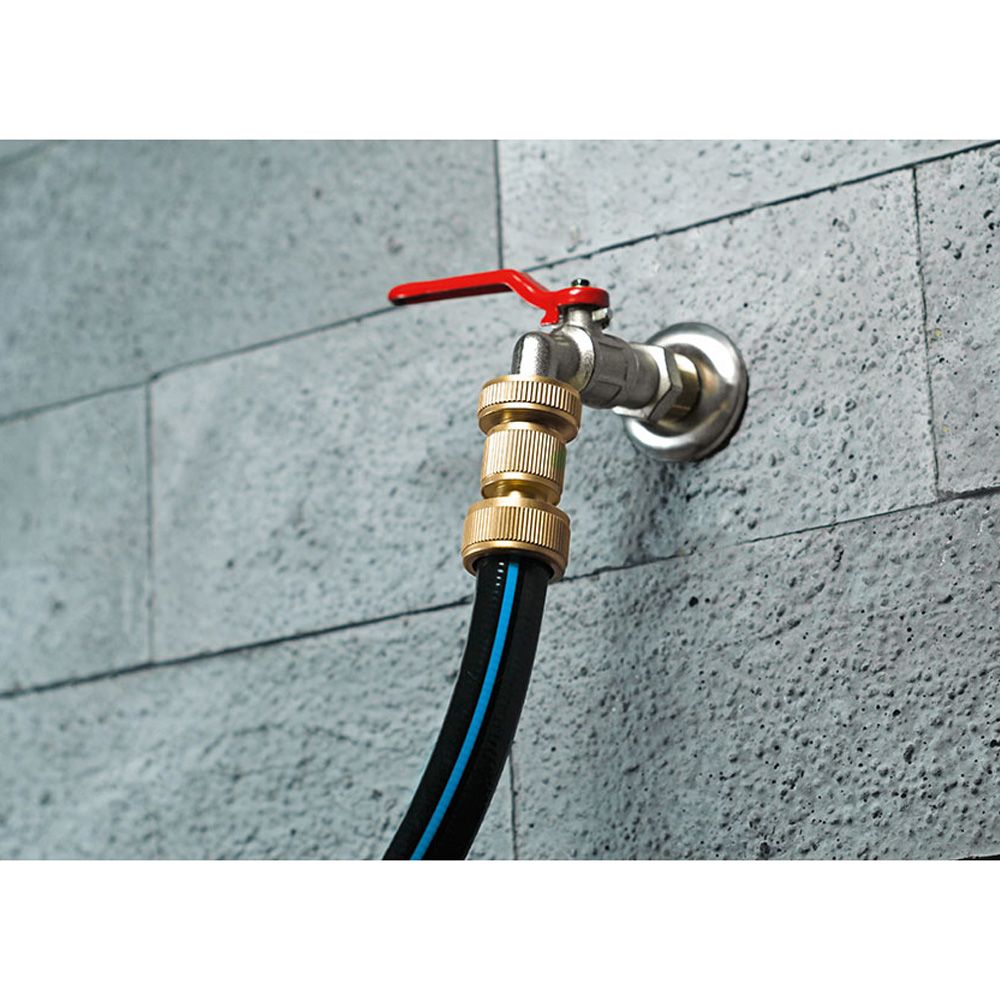 CONECTOR RÁPIDO DE MANGUERA DE LATÓN BRASS 6 bar, ¾ pulg, BLISTER gallery 0