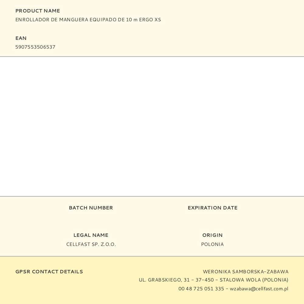 ENROLLADOR DE MANGUERA ENERGO XS 10 m gallery 3