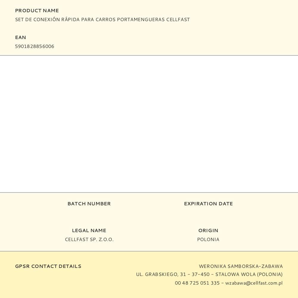 SET DE CONEXIÓN RÁPIDA PARA CARROS PORTAMENGUERAS gallery 1