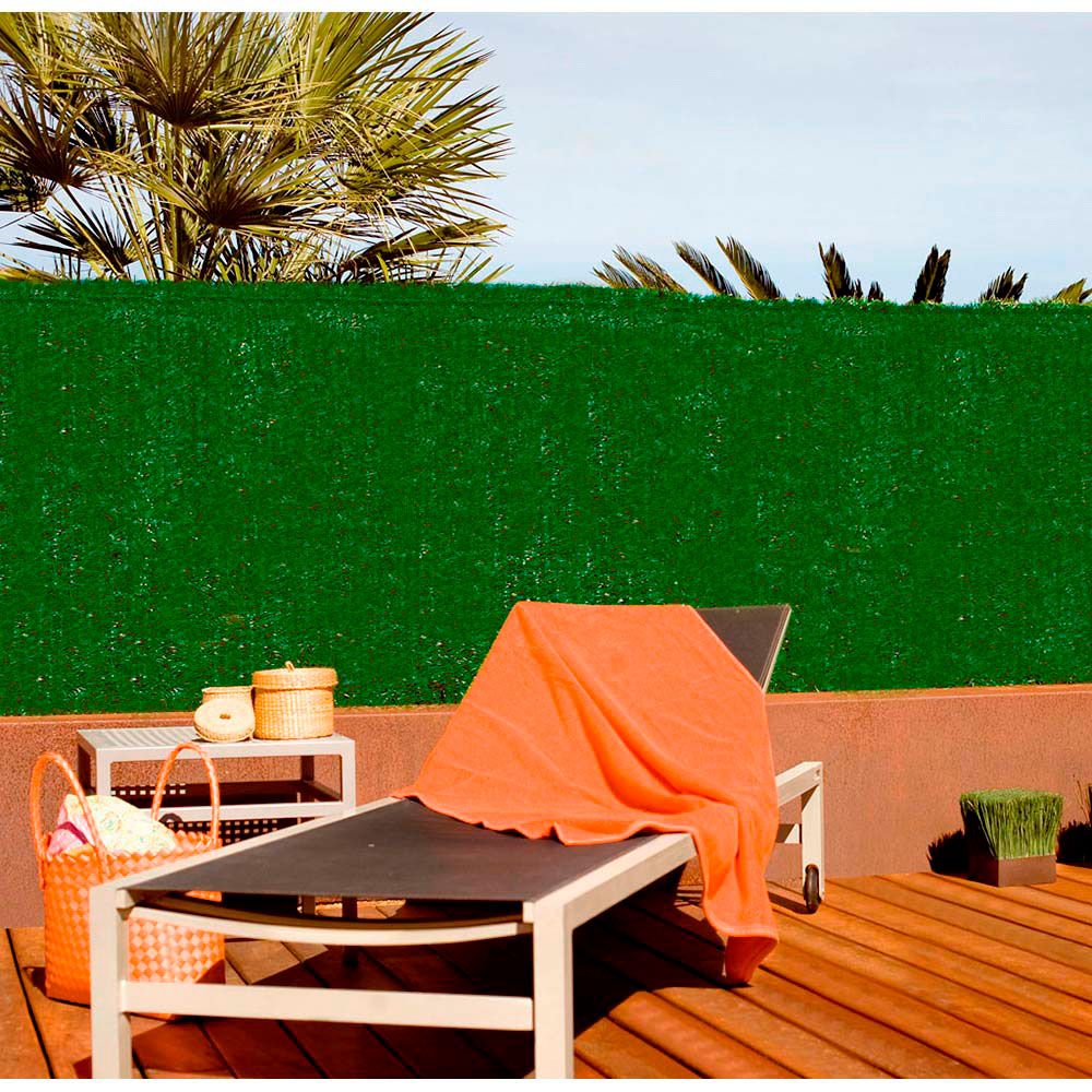 SETO ARTIFICIAL MIXTO. CON LAMINAS DE PVC 1x3m COLOR VERDE FAURA gallery 0