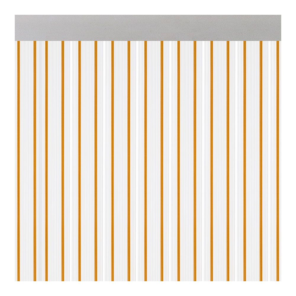 CORTINA PARA PUERTA MODELO FERRARA TRANSPARENTE COLOR MIEL 90 x 210 cm