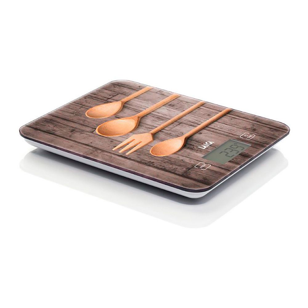 BÁSCULA ELECTRONICA DE COCINA, MÁXIMO 10 kg. DISEÑO CUCHARAS
