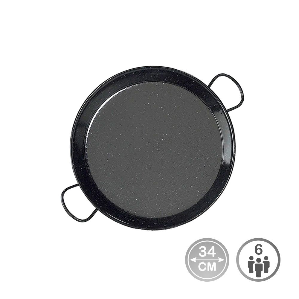 PAELLERA ESMALTADA PARA INDUCCION Y VITROCERAMICA Ø34 cm (6 PERSONAS)