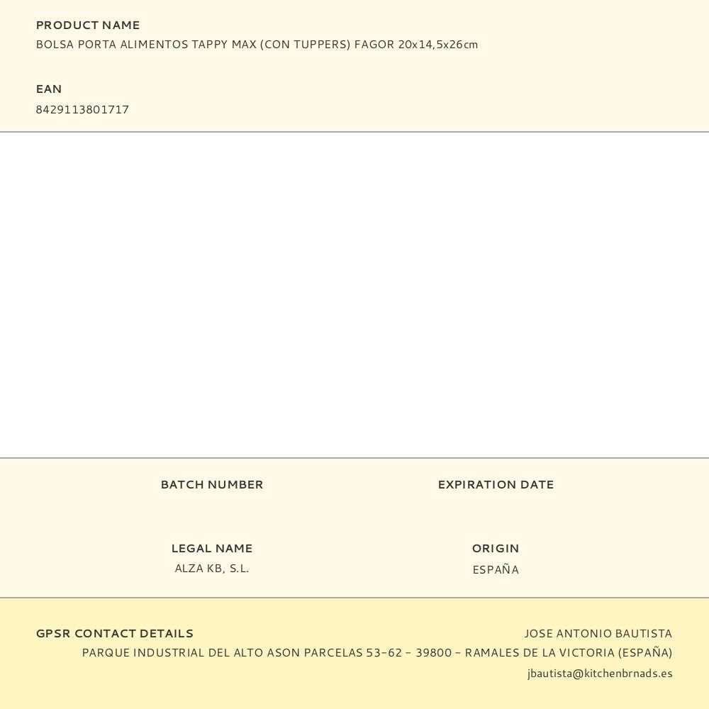 PORTA ALIMENTOS TAPPY MAX + 2 FIAMBRERAS gallery 3