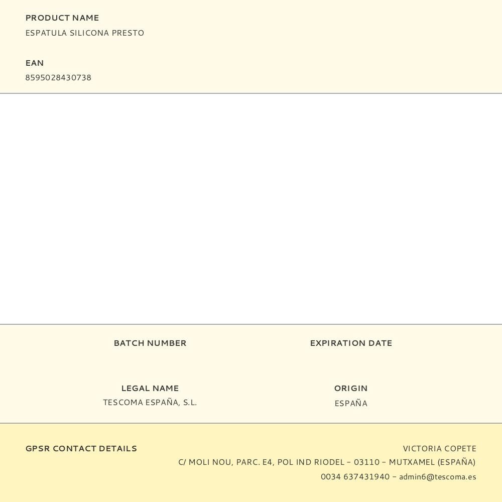 ESPÁTULA SILICONA PRESTO gallery 0