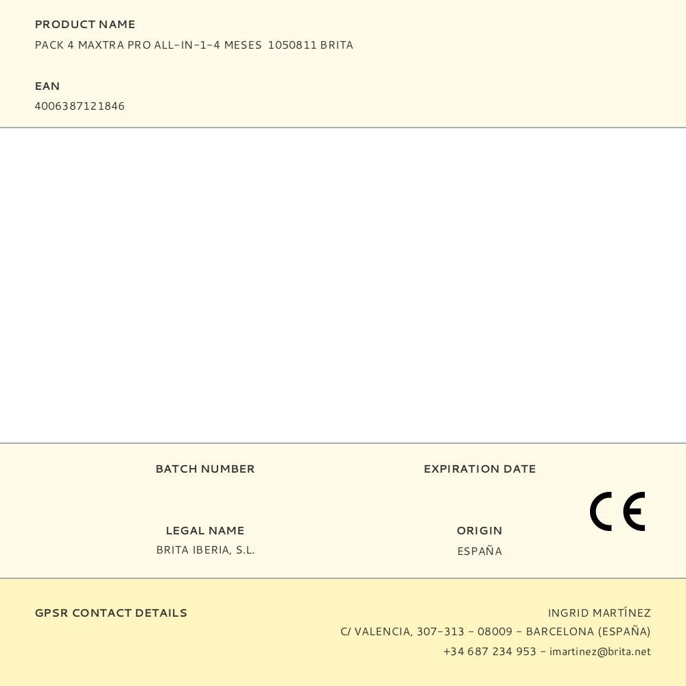 PACK 4 MAXTRA PRO ALL-IN-1-4 MESES 1050811 BRITA gallery 0