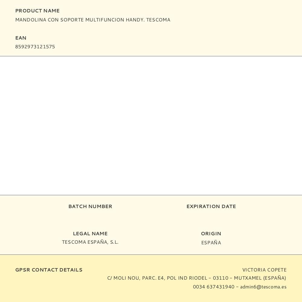 MANDOLINA CON SOPORTE MULTIFUNCIÓN HANDY gallery 3