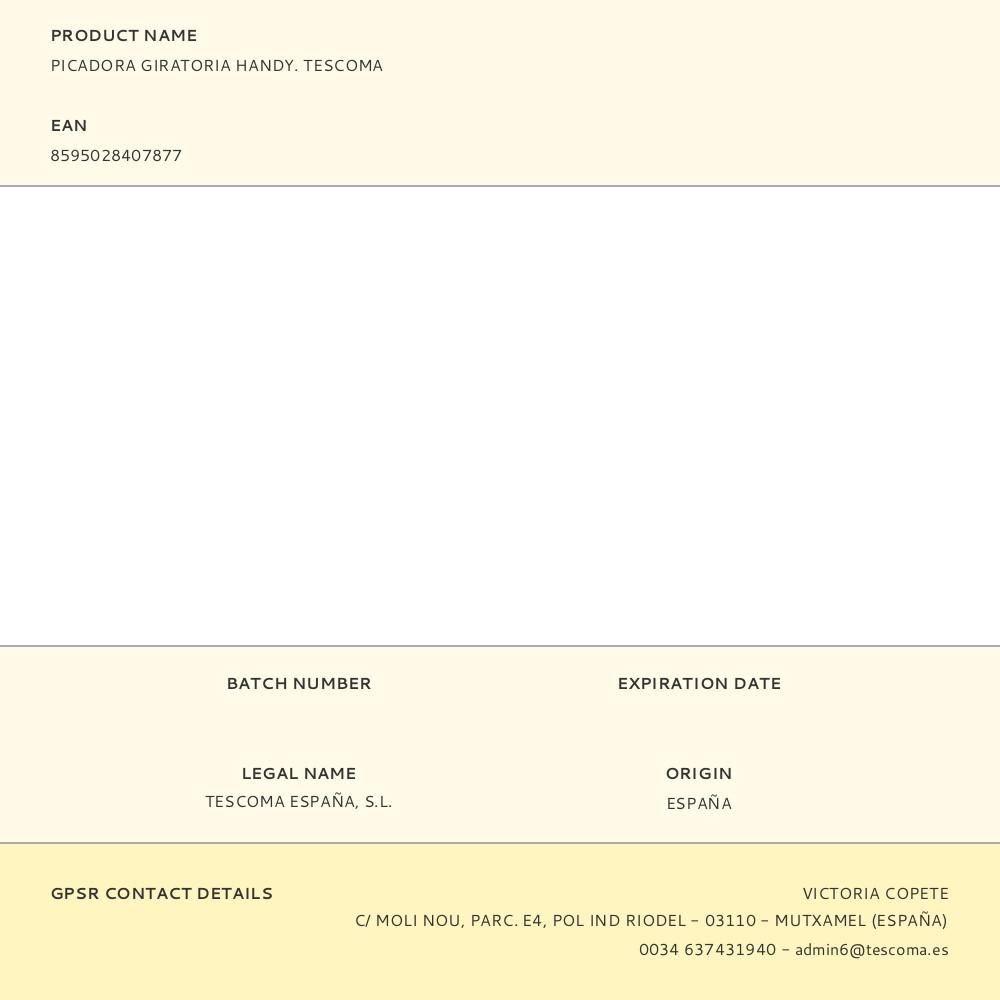 PICADORA GIRATORIA HANDY gallery 4