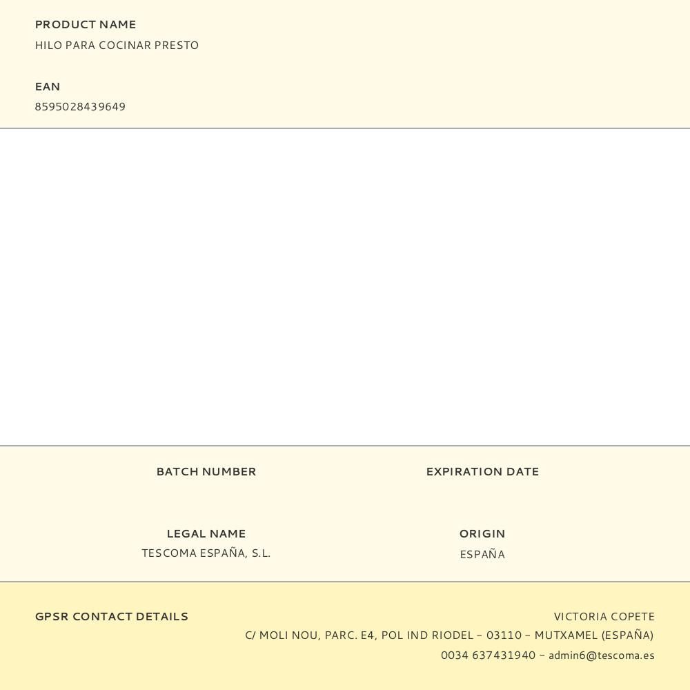 HILO PARA COCINAR PRESTO gallery 0