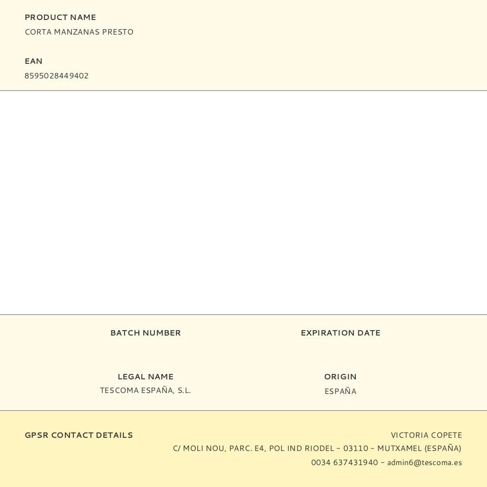 CORTAMANZANAS PRESTO gallery 0