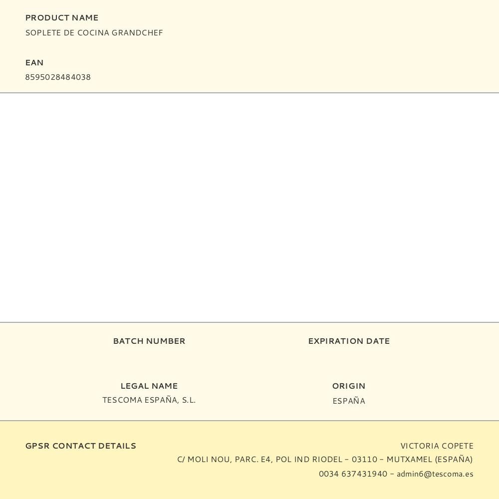 SOPLETE DE COCINA GRANDCHEF gallery 0