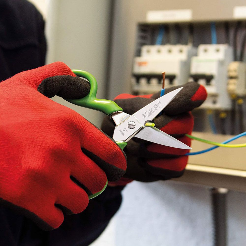 TIJERA DE ELECTRICISTA CLÁSICA AISLANTE 17 cm gallery 1