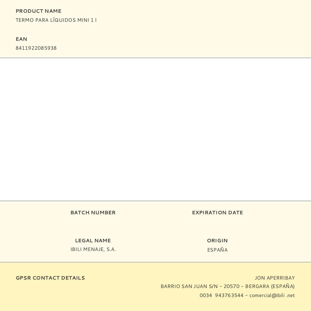 TERMO PARA LÍQUIDOS MINI 1 L gallery 0