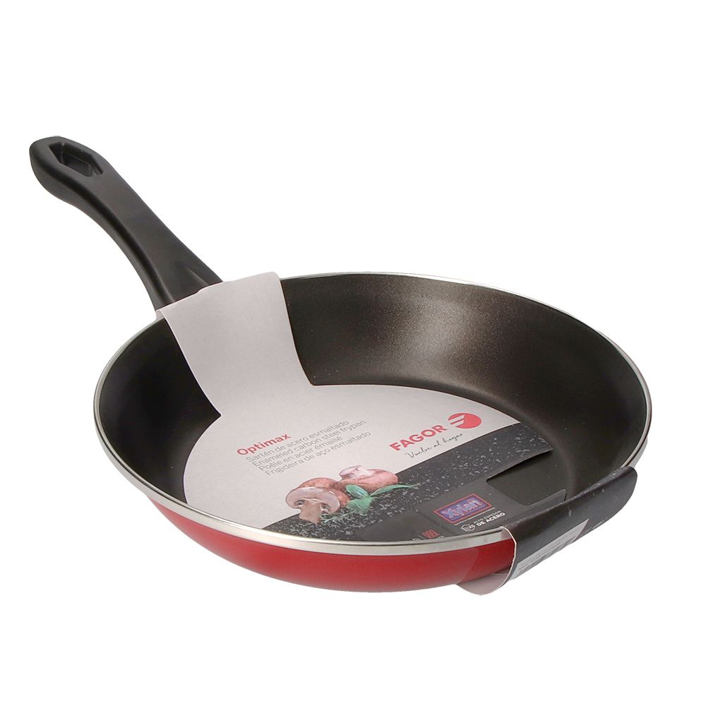SARTÉN DE ACERO AISI 430 OPTIMAX ROJA Ø20 cm gallery 1