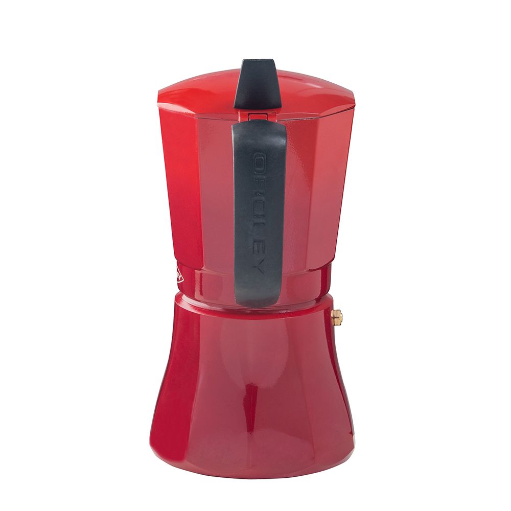 CAFETERA PETRA ROJA DE ALUMINIO DE 6 TAZAS gallery 1