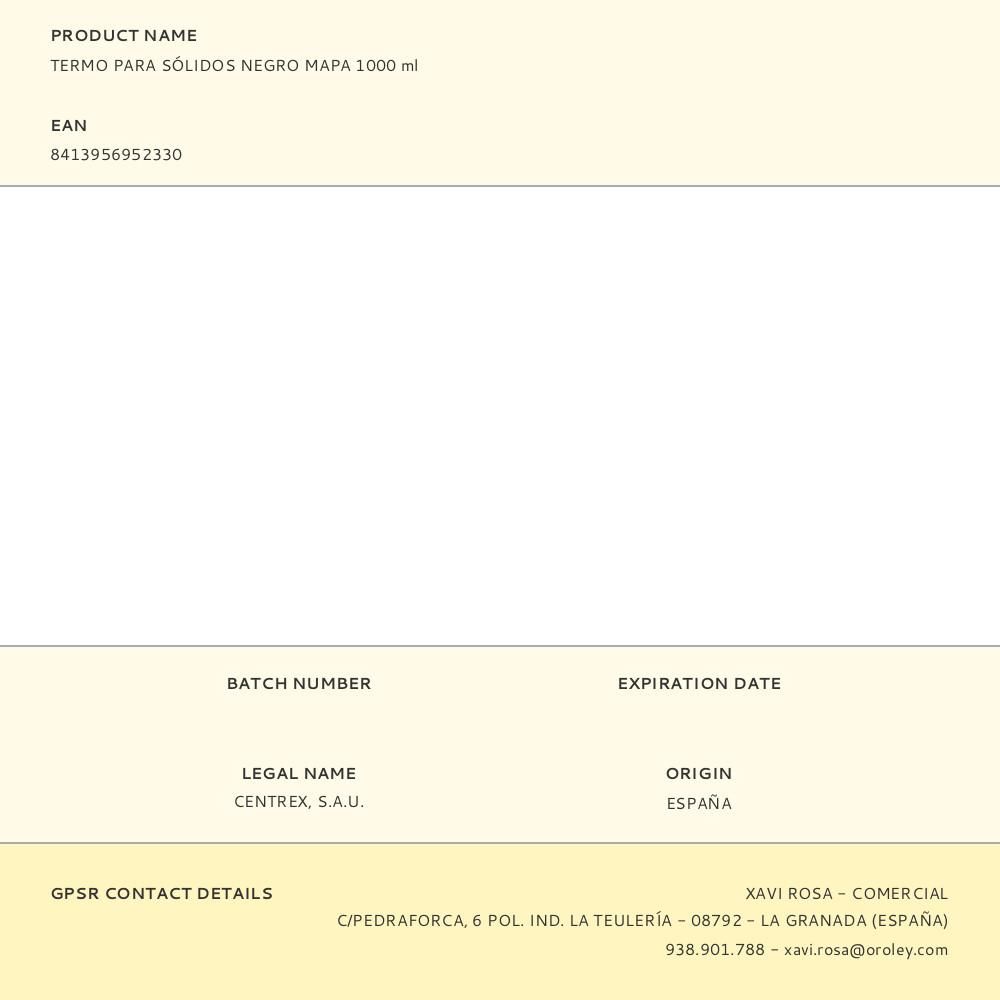 TERMO PARA SÓLIDOS NEGRO MAPA 1 L gallery 0