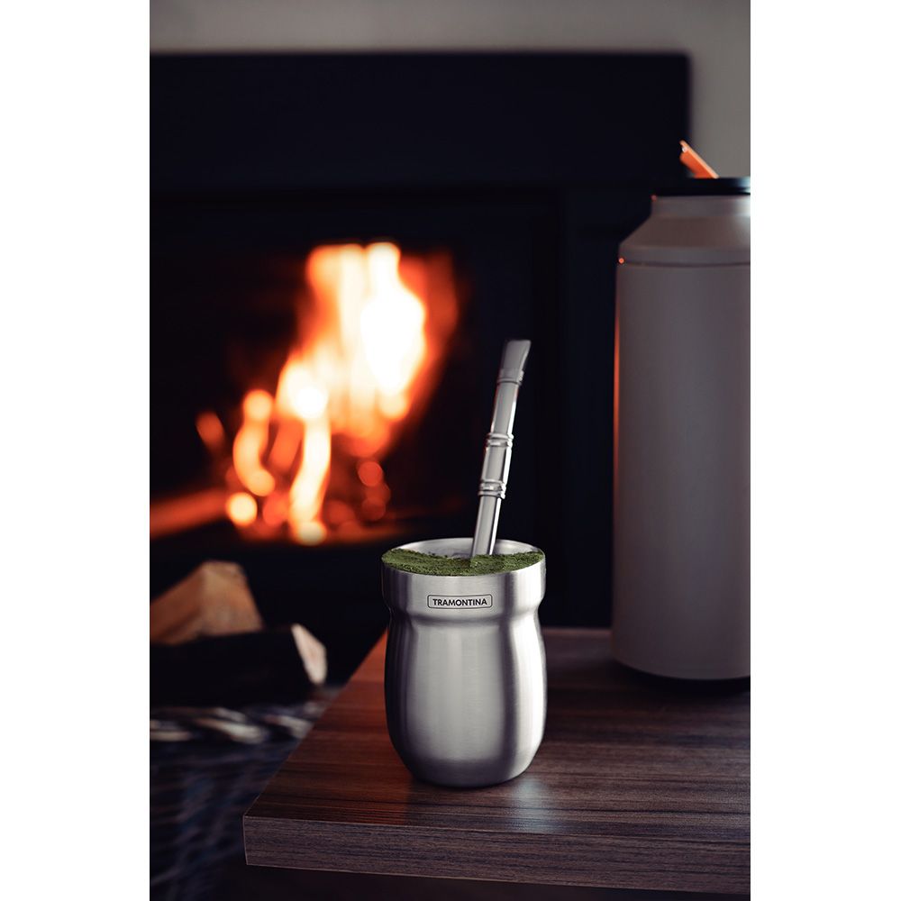 RECIPIENTE PARA MATE DE ACERO INOXIDABLE 240 ml gallery 1