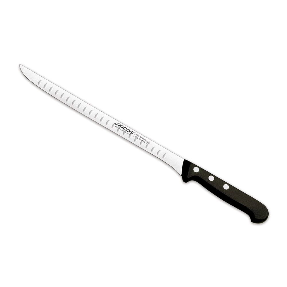 CUCHILLO JAMONERO FLEXIBLE CON ALVEOLOS SERIE UNIVERSAL 240 mm