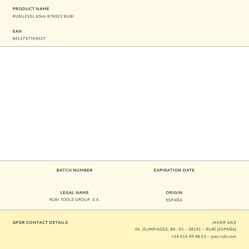 NIVEL RUBILEVEL 60 cm gallery 0