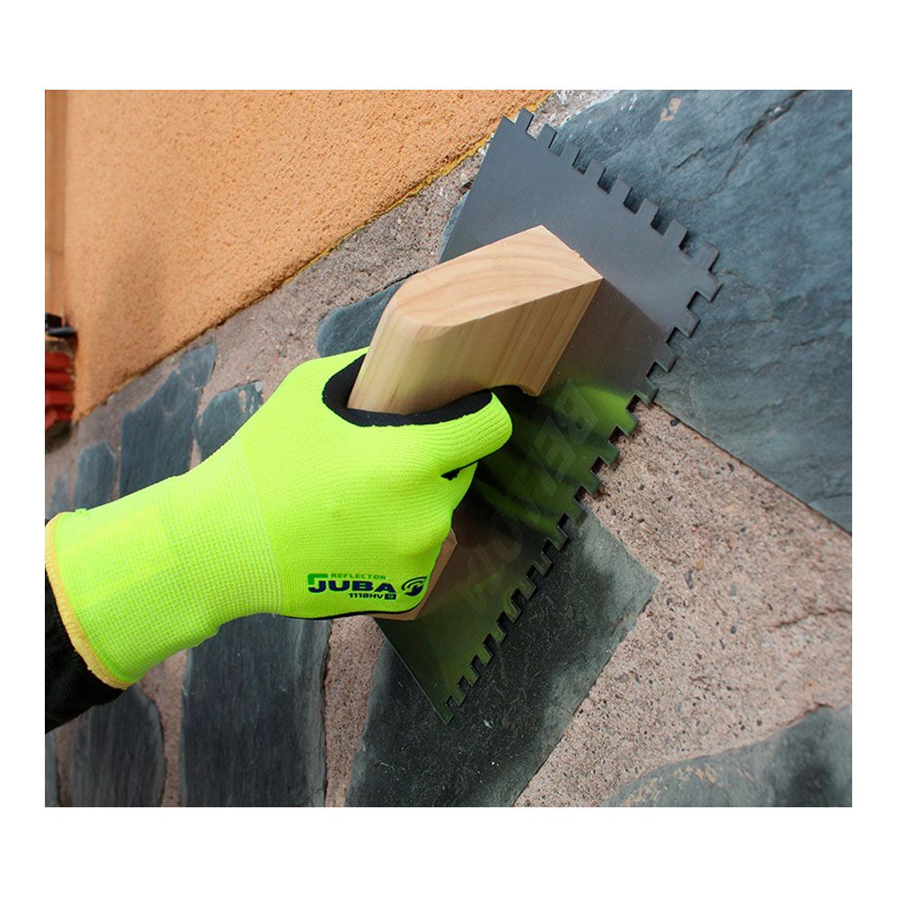 GUANTE POLIÉSTER / ELASTANO PALMA NITRILO FOAM, ALTA VISIBILIDAD, TÁCTIL, T-06 gallery 1