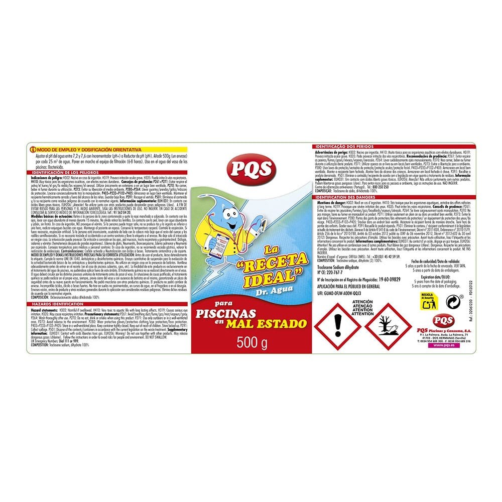 TRATAMIENTO DESINFECTANTE, LA RECETA IDEAL, BOTE 500 g gallery 0