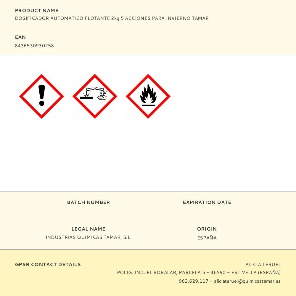 INVERNADOR 5 ACCIONES EN DOSIFICADOR AUTOMÁTICO FLOTANTE, 2 kg gallery 1