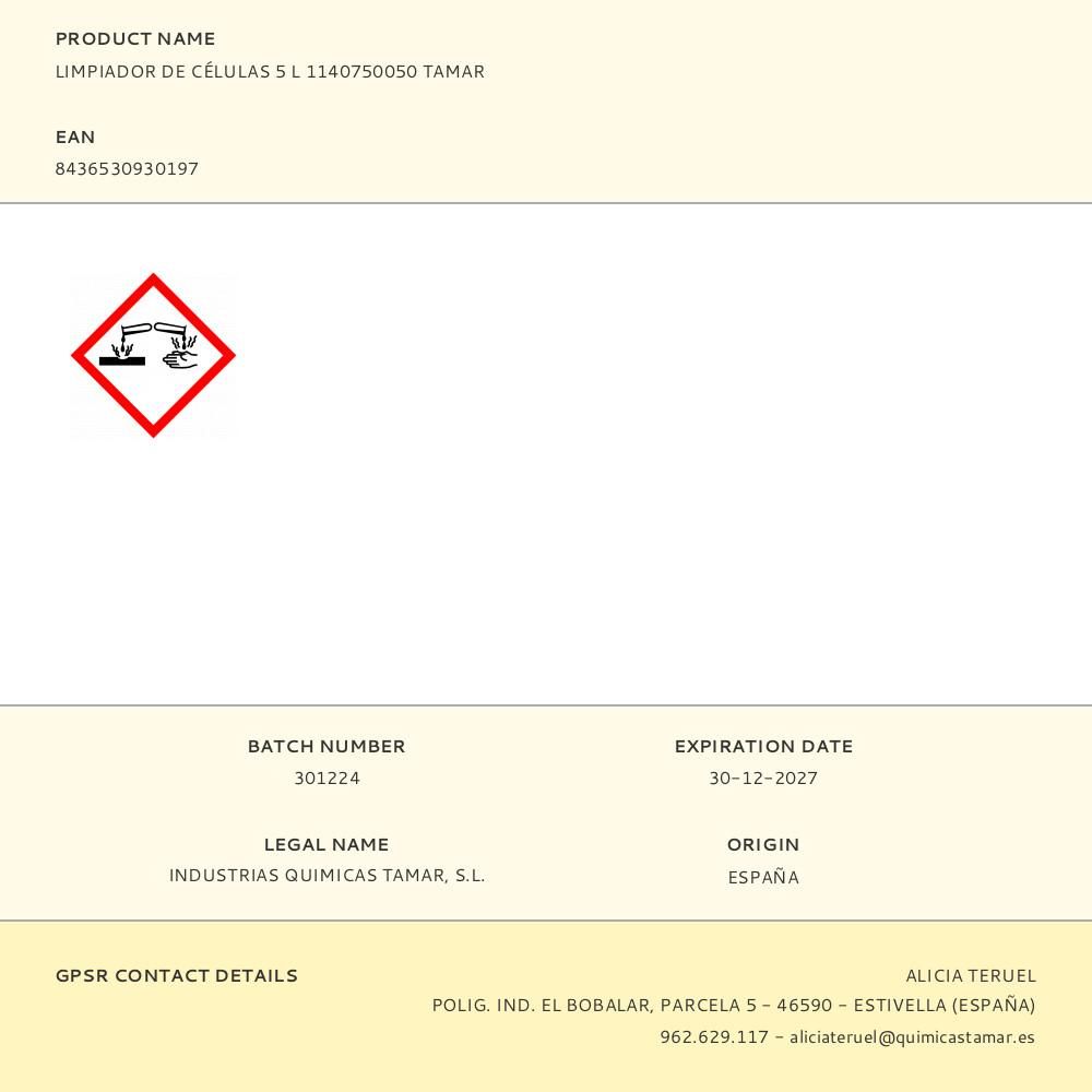 LIMPIADOR CÉLULAS PARA PISCINAS SALINAS, GARRAFA 5 L gallery 0