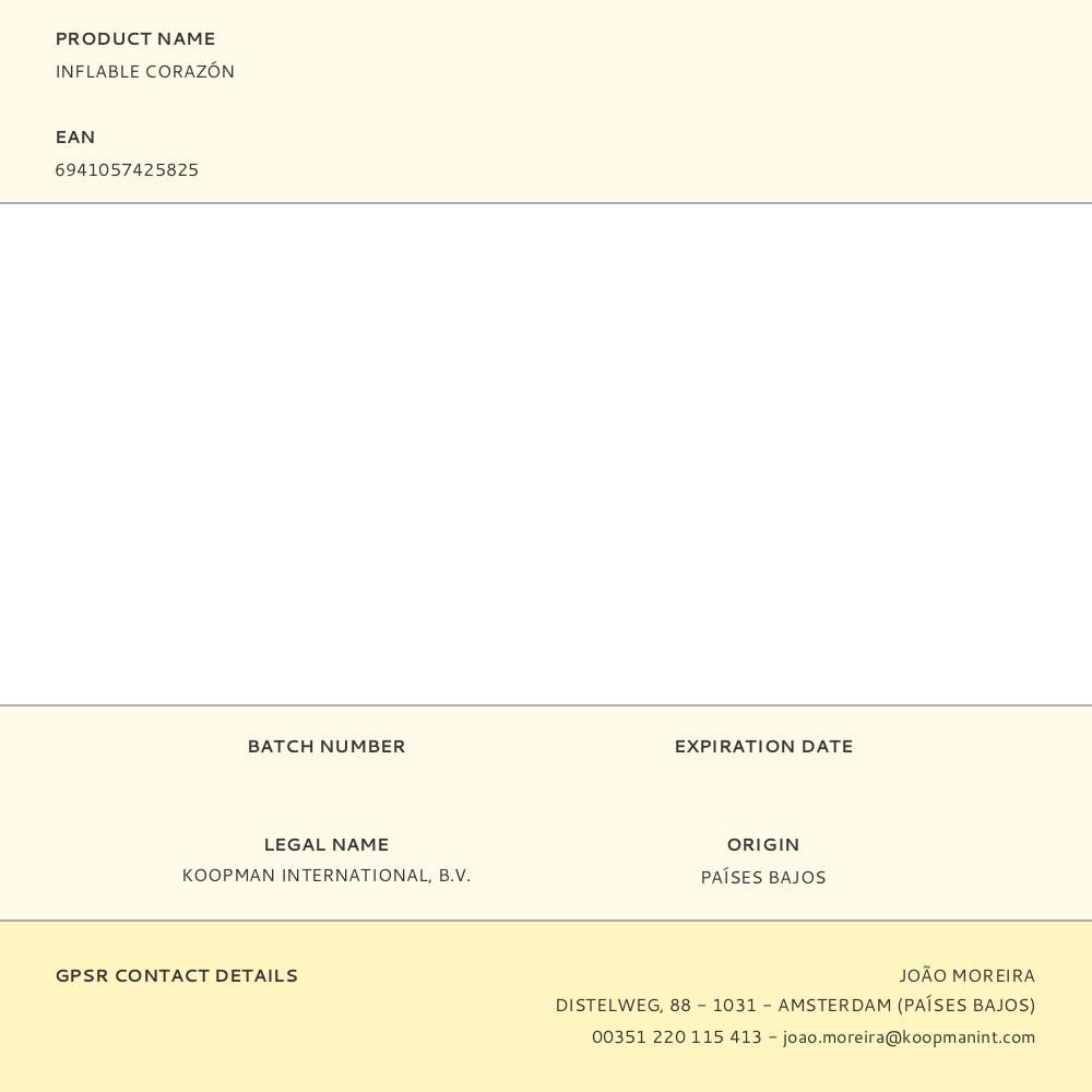 HINCHABLE CORAZÓN 168 x 142 cm gallery 0