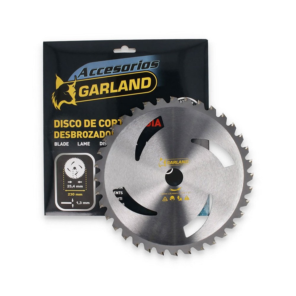 DISCO DE CORTE PARA DESBROZADORA, 36 DIENTES, Ø230 x 1,3 x 25,4 mm