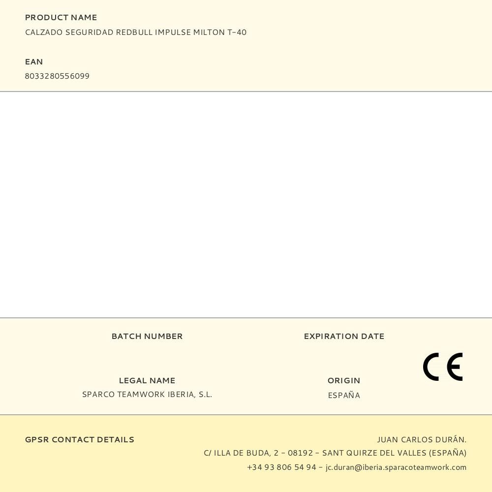 CALZADO SEGURIDAD REDBULL IMPULSE MILTON T-40 gallery 2